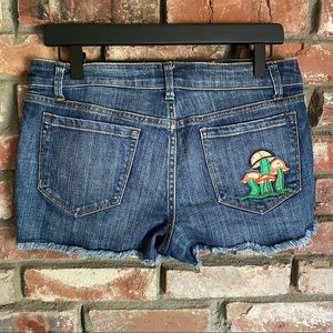 Silence + Noise Cut Off Shorts Mushroom Goblincore